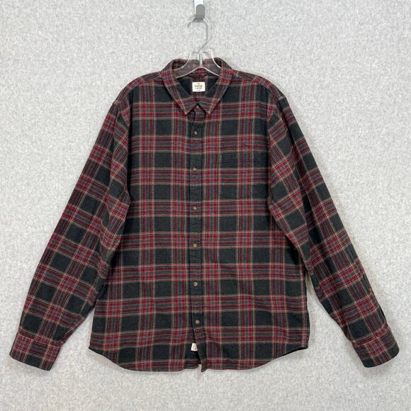 Marine Layer Flannel Shirt Size L Classic Basic Timeless Everyday Cabincore - Picture 1 of 16